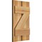 Ekena Millwork Spaced Board-n-Batten Shutters w/Z-Bar, Rough Sawn Western Red Cedar, 11 1/4W x 19H, PR RBS06Z11X019RWR - alternate 3